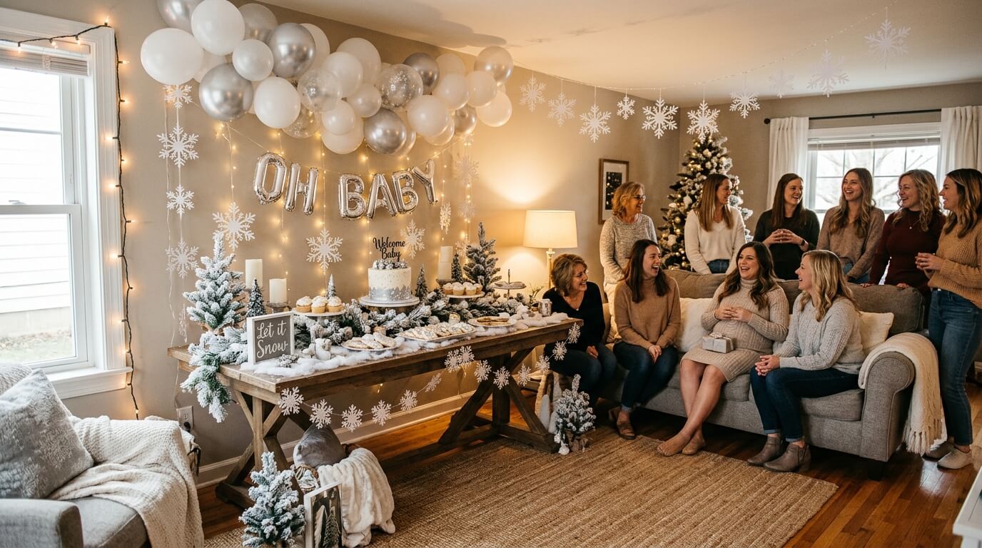 17 Winter Baby Shower Themes for a Cozy Indoor Celebration