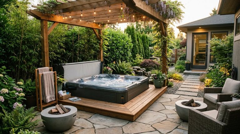 15 Backyard Hot Tub Ideas for a Relaxing Oasis in 2026