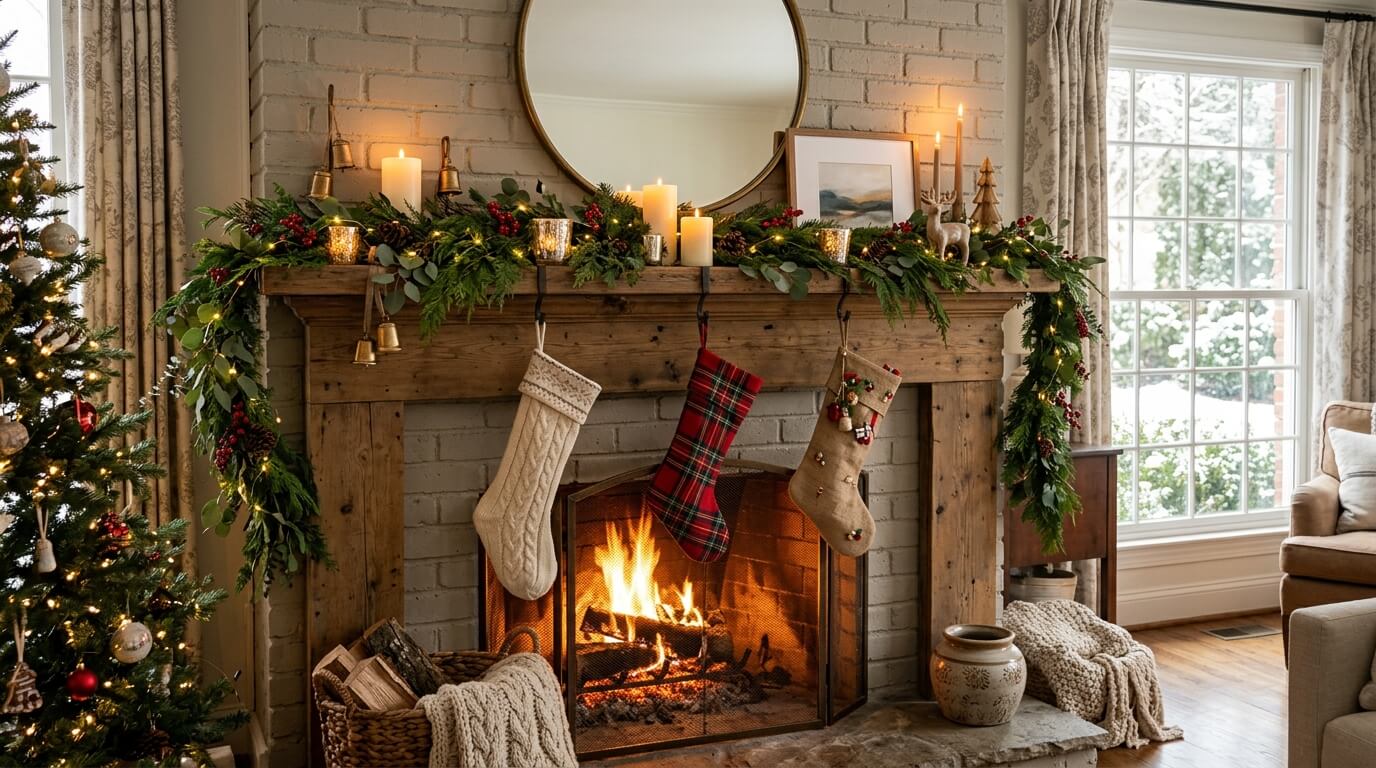 15 Simple Christmas Mantel Decorating Ideas for Your 2026