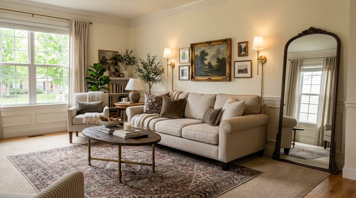 12 Modern Traditional Living Room Ideas for Renters (Zero Damage, Zero Deposit Risk)