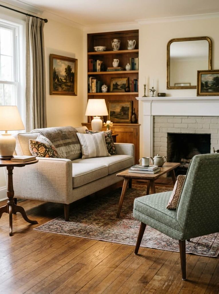 11 Modern Traditional Living Room Ideas to Make a Tiny Room Look Twice as Large