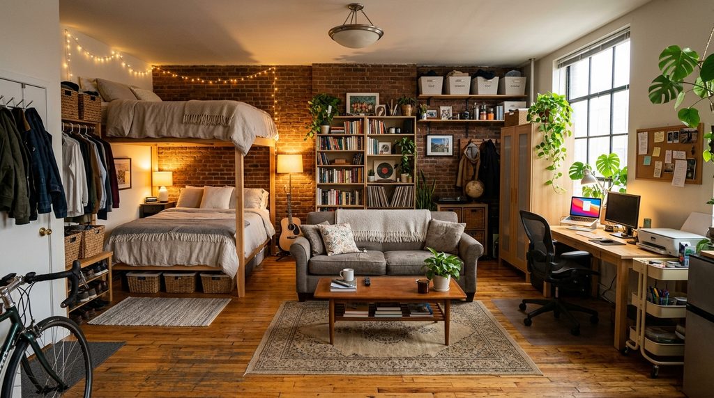 15 Small-Space Decor Tricks for Studio Apartment Dwellers in Big Cities