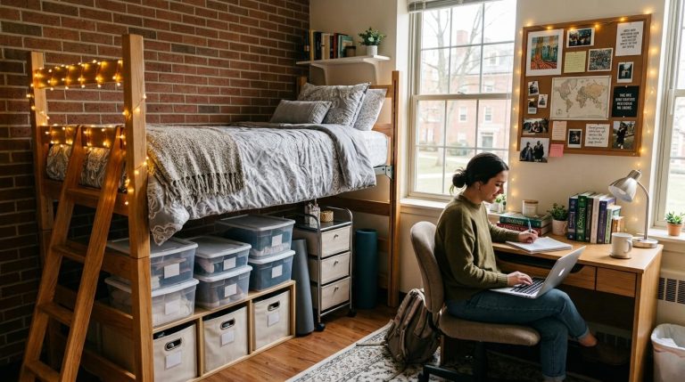 12 Dorm Room Decor Hacks for College Freshmen Living in 120 Square Feet
